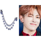 KPOP Pearl Chain Stud Earrings